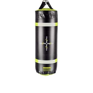 Imagem de MaxxMMA Saco pesado 4 em 1 de 3 pés para água/ar | Treinamento e fitness, treino de corte superior, luta de MMA, saco de pancadas (preto/amarelo neon)
