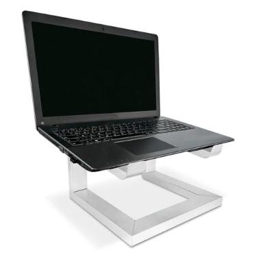 Imagem de Suporte para Notebook Laptop Macbook Stand Dj em Aço - Branco