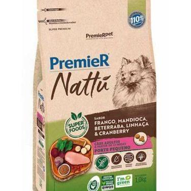 Imagem de Ração Premier Nattu Cães Ad Raças Peq Frango E Mandioca 1kg