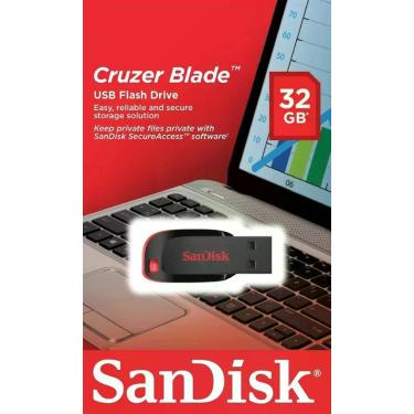 Imagem de Pen Drive San Disk De 32gb Cruzer Blade - Sandisk, 32GB