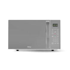 Micro-ondas 28L Philco Pintura Limpa Fácil PMO30S 220V, Prata Espelhad