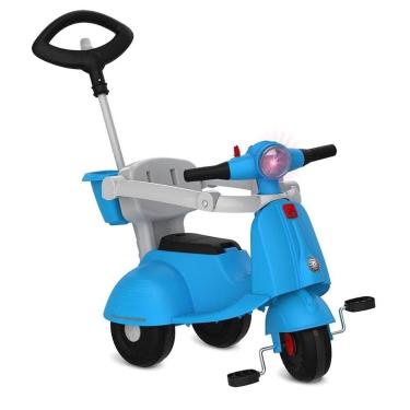 Imagem de Triciclo Banderetta Passeio Pedal Azul - Bandeirante Azul Azul Kit 2u