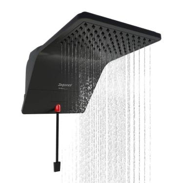 Imagem de Chuveiro Ducha Zagonel Ducali Eletrônica Preto, 110V
