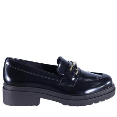 Imagem de Mocassim Feminino Via Marte Solado Tratorado 246-004 Preto Box