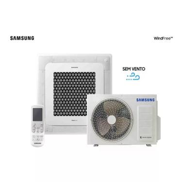 Imagem de Ar Condicionado Cassete 4 Vias Samsung Windfree Inverter 18000 BTUS Quente Frio 220V AC018DN4DKG-AZ