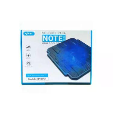 Imagem de Suporte Notebook Até 17 Polegadas Com Cooler E Led Kp-9012 Azul