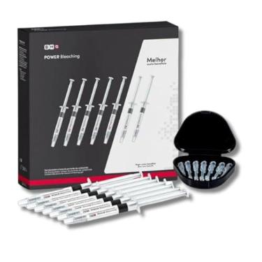 Imagem de Kit Clareador Dental Caseiro Power Bleaching 22% 7 Unidades