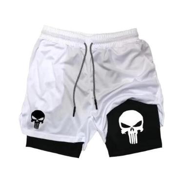 Imagem de Shorts Masculinos De Secagem Rápida 2 Em 1 Para Atividades Físicas Com