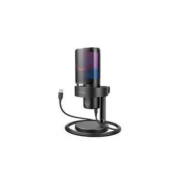 Imagem de Microfone Gamer Fifine Ampligame A9 RGB, USB, Condensador, Cardioide, Preto - A9