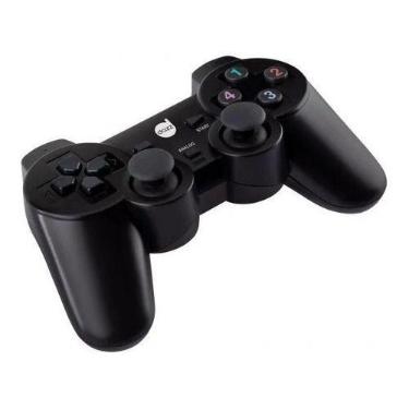 Imagem de Controle Joystick Pcps3 Dazz Dual Shock Usb Com Fio 621322, Preto