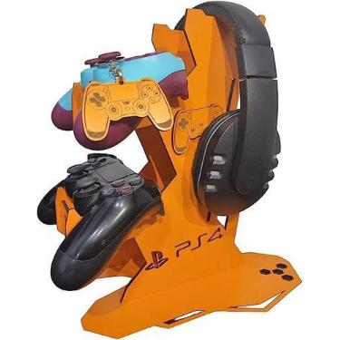 Imagem de Suporte para 2 Controles Compatível - LUALKI, LARANJA