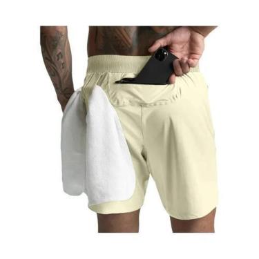 Imagem de Shorts Masculinos De Secagem Rápida E Respiráveis Para Corrida E Trein