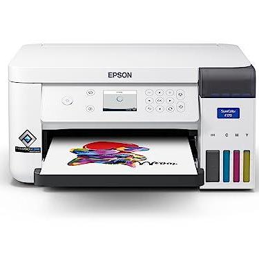 Imagem de EPSON Impressora Sublimática Surecolor F170, tanque de tinta colorida - USB, A4, Branca, C11CJ80202