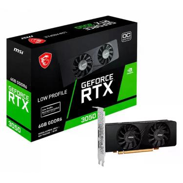 Imagem de Placa de Vídeo MSI Geforce RTX 3050 LP OC 6GB GDDR6 Low Profile 70W