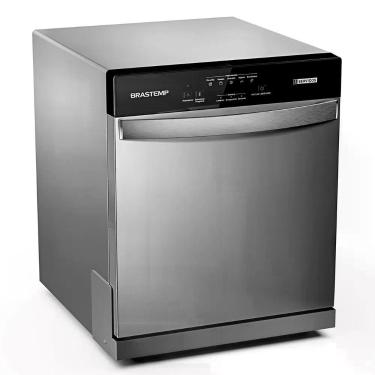 Imagem de Lava-louças de Embutir Brastemp BLF08BS 8 Serviços com Função ECO e Secagem Cinza 220V