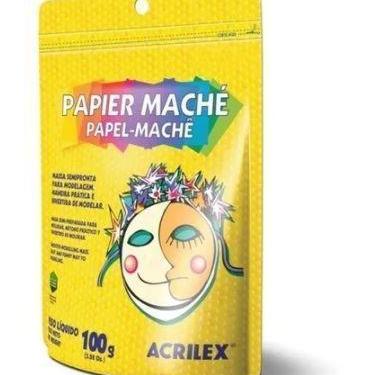Imagem de Papel Machê Artesanato Massinha Divertida Acrilex