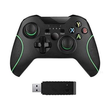 Imagem de xuelili Controles sem fio para Xbox One, gamepad sem fio para PC com adaptador sem fio de 2,4 GHz, compatível com Xbox One / One S / One X / P3 Host / Windows 7/8/10