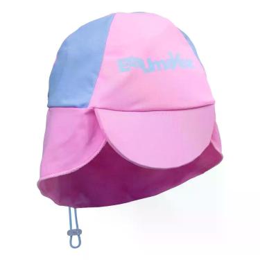 Imagem de Chapéu UV Proteção Solar para Bebê com Aba e Pala Rosa - Era Uma Vez, 