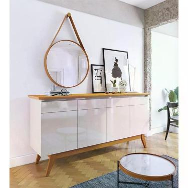 Imagem de Aparador Para Sala Buffet Ambiente Classic 1.8 Off White Nature - Imcal