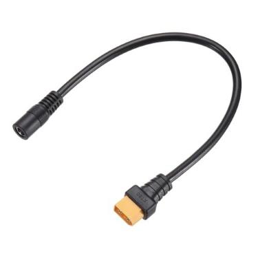Imagem de MECCANIXITY Cabo adaptador XT60, XT60 macho para DC5521 fêmea 5,5 x 2,1 mm cabo conector para estação de energia portátil, gerador de energia solar