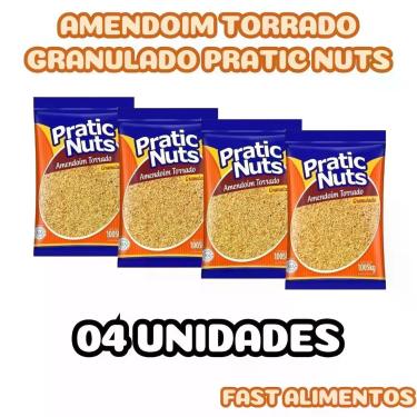 Imagem de Combo 4 amendoim granulado 1 kg pratic nuts