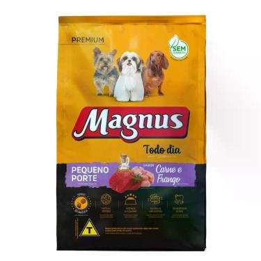 Imagem de Ração Magnus Premium Todo Dia para Cães Adultos Pequenos Carne e Frang