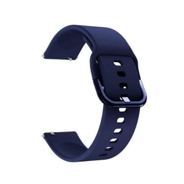 Imagem de Pulseira para Amazfit GTR 3/3 PRO / 2 / 2e / GTR 47mm / Pace/Stratos 1 2 3 / Mi Watch Color Silicone Modelo Sport (Stratos 3/2 / 1, Azul-Dark)
