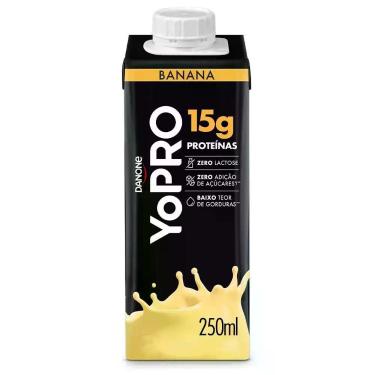 Imagem de Bebida Láctea UHT Sabor Banana Yopro Danone 250ml, Banana, 250ml