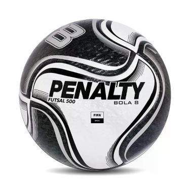 Imagem de Bola de Futsal Penalty 8 X, Preto, ÚNICO