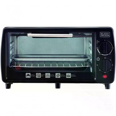 Imagem de Forno Elétrico de Mesa com Óleo Black + Decker Forno Elétrico de Mesa 9L 800W Timer e Temperatura Ajustável Preto 110V