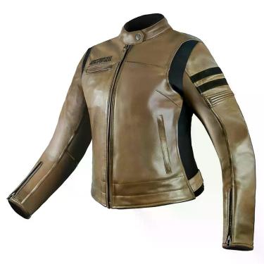 Imagem de Jaqueta ASW Couro Ignite Feminina, MARROM, 3G-2XL