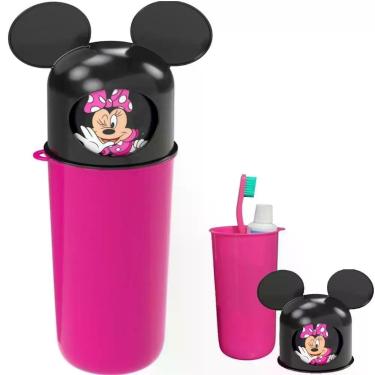 Imagem de Estojo Porta Escova Infantil Dental Case Minnie Orelhas - Plasutil