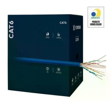 Imagem de Cabo De Rede Cat6 305m Fortrek Fk 510c Cmx Azul - Cx - 305