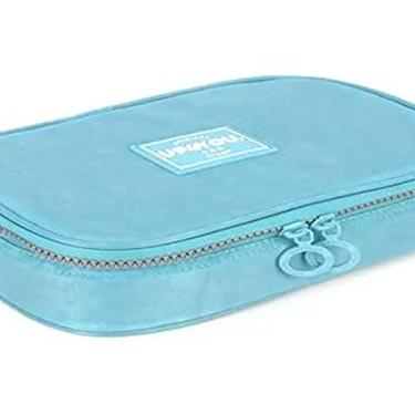 Imagem de Estojo Box, Up4you, Crinkle, Grande, Azul Turquesa