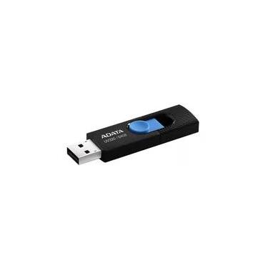 Imagem de Pen Drive 64GB ADATA UV320, USB 3.2, Retrátil, Preto e Azul - AUV320-64G-RBKBL