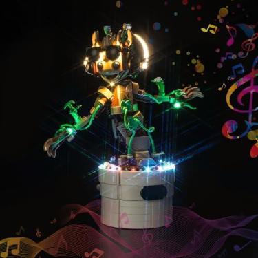 Imagem de Hilighting Kit De Iluminação Led Atualizado Para O Conjunto Construção Lego Dancing Groot, Versão Musical Compatível Com 76297 (Modelo Não Incluído)