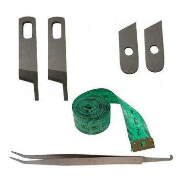 Imagem de Faca Faquinha Cortar Tecido Overloque Ultralock Singer 2 Pares - LMX