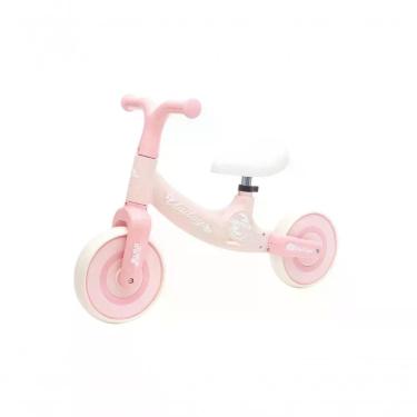 Imagem de Bicicleta de Equilíbrio Infantil sem Pedal Rosa Ajustável Até 30kg Unitoys