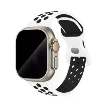 Imagem de Pulseira De Borracha Colorida Para Apple Watch Band 44mm 45mm 46mm 49m