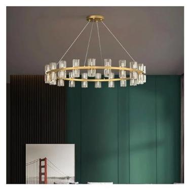 Imagem de Decoração moderna para casa, luzes led, luminárias pendentes para sala de estar, lustres led para sala de jantar, luz suspensa, iluminação interna, lustres led, controle remoto rc, escurecim