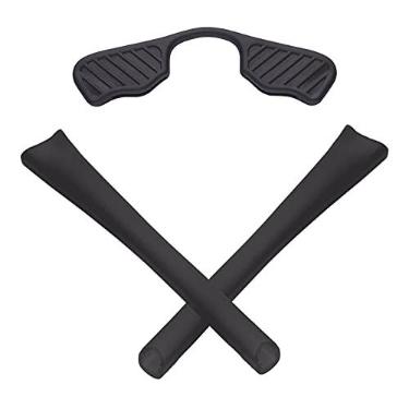 Imagem de Mryok Kit de ponteiras de substituição para óculos de sol Oakley Radar Path, Preto, One Size