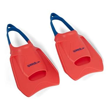 Imagem de Speedo 808766F960L Biofuse Fitness Fin Fluro Tangerina/Piscina Azul/Azul Chama L