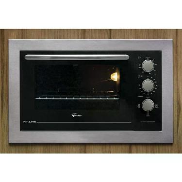 Imagem de Forno Elétrico de Embutir Fischer Fit Line 34493 48L Autolimpante com Timer Inox Escovado 220V