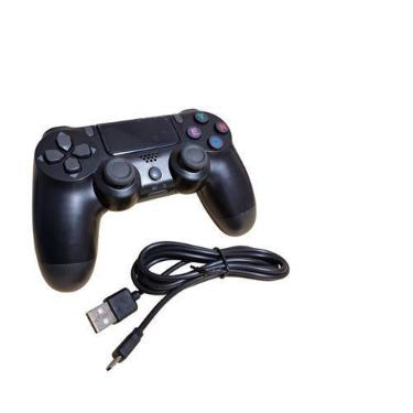 Imagem de Controle USB Compatível Com Console P4 Wired Com Fio Preto - Premium C
