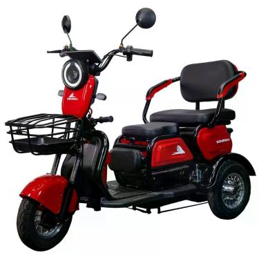 Imagem de Triciclo Elétrico Wehawk Mult 3 WD 800W 3 Lugares Vermelho com Bateria 48V 20Ah e Carregador Bivolt