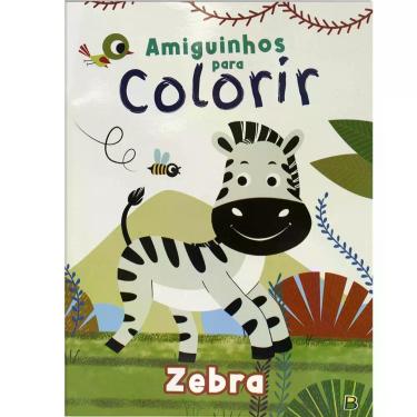 Imagem de Livro - Amiguinhos para Colorir: Zebra