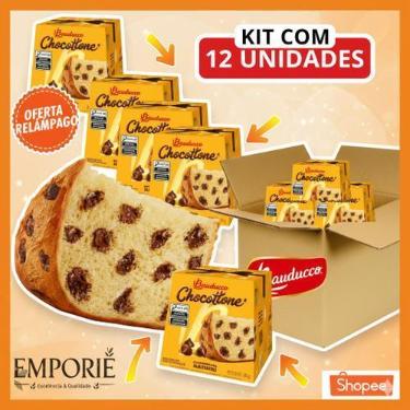 Imagem de Kit 12 Mini Chocottone Gotas de Chocolate Bauducco - 80g Natal