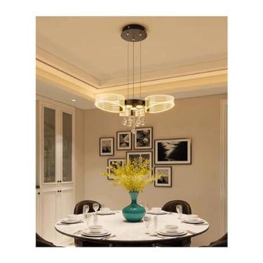 Imagem de Lustre luxuoso, decoração moderna para casa, luzes led, luminárias pendentes, compatíveis com lustres de sala de estar, compatíveis com luz suspensa de sala de jantar, iluminação interna, br