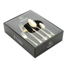 Faqueiro 30 peças de aço inox PVD Dourado com Gift Box Berna Wolff - 7