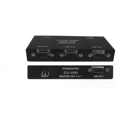 Imagem de Switch de vídeo vga wxga manual 3 x 1 sm 31ec - TRANSCORTEC